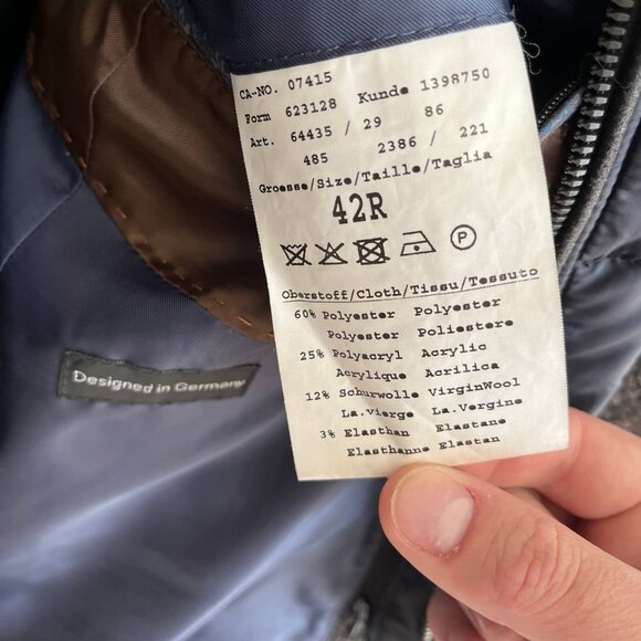 Bugatti Men's Winter Wool Coat size US 42R - Picture 12 of 14